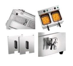 Bartscher Freidora Inducción 2x8L Plus -Tienda De Cocina Casera bartscher freidora induccion 2x8l plus 05