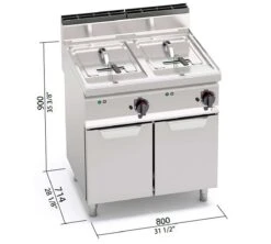 Bertos Freidora Elec Macros 700 Turbo E7F1 Doble De Pie