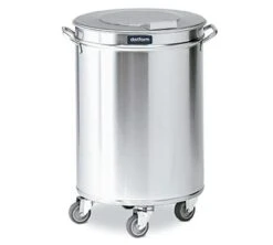 Distform Cubo Basura Con Ruedas Y Tapa