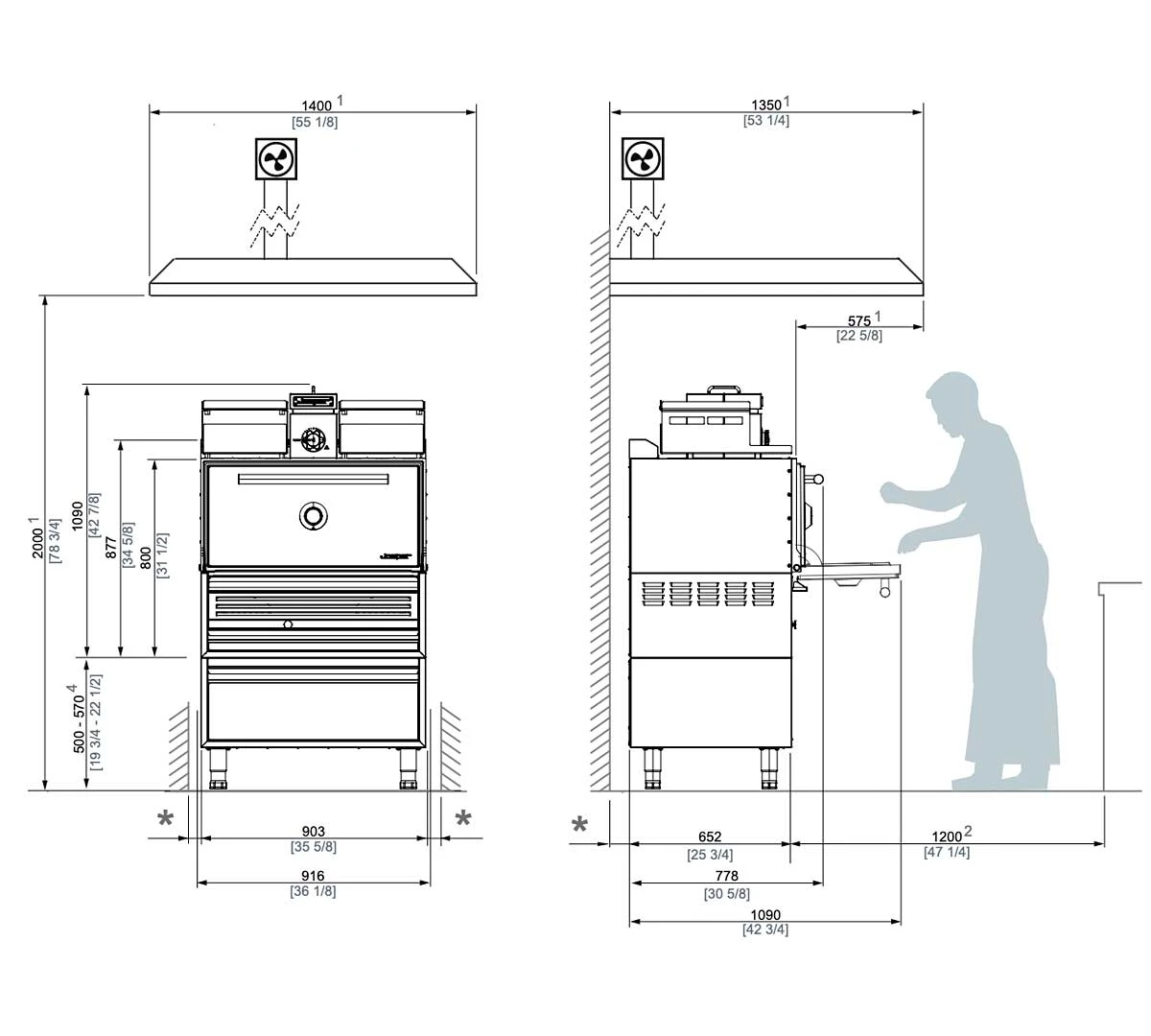 Josper Horno Brasa HJX-Pro M120-T 3 Josper Horno Brasa HJX-Pro M120-T - Imagen 3