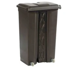 Probbax Cubo Basura Antrimicrobiano Con Tapa, Pedal Y Ruedas