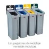 Rubbermaid Centro Reciclaje Slim Jim