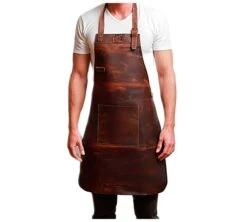 Vulcano Gres Delantal/Mandil De Piel DVG-1