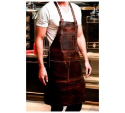 Vulcano Gres Delantal/Mandil De Piel DVG-3